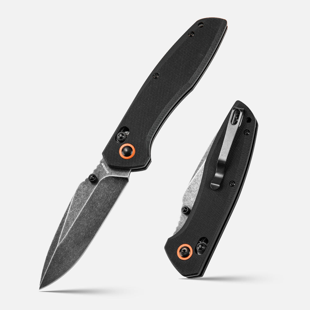 SHINK G10-SXH EDC Folding Knife | 440C Steel, G10 Handle, Axis Lock