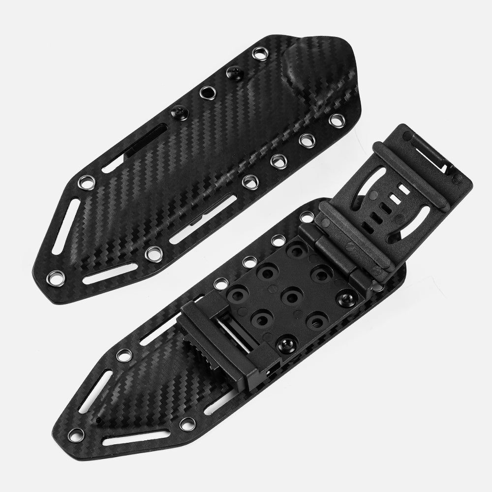 SHINK MKT-01 Heavy Duty Tactical Tanto Fixed Blade Knife | Satin Finish D2 Steel, Mikata Handle