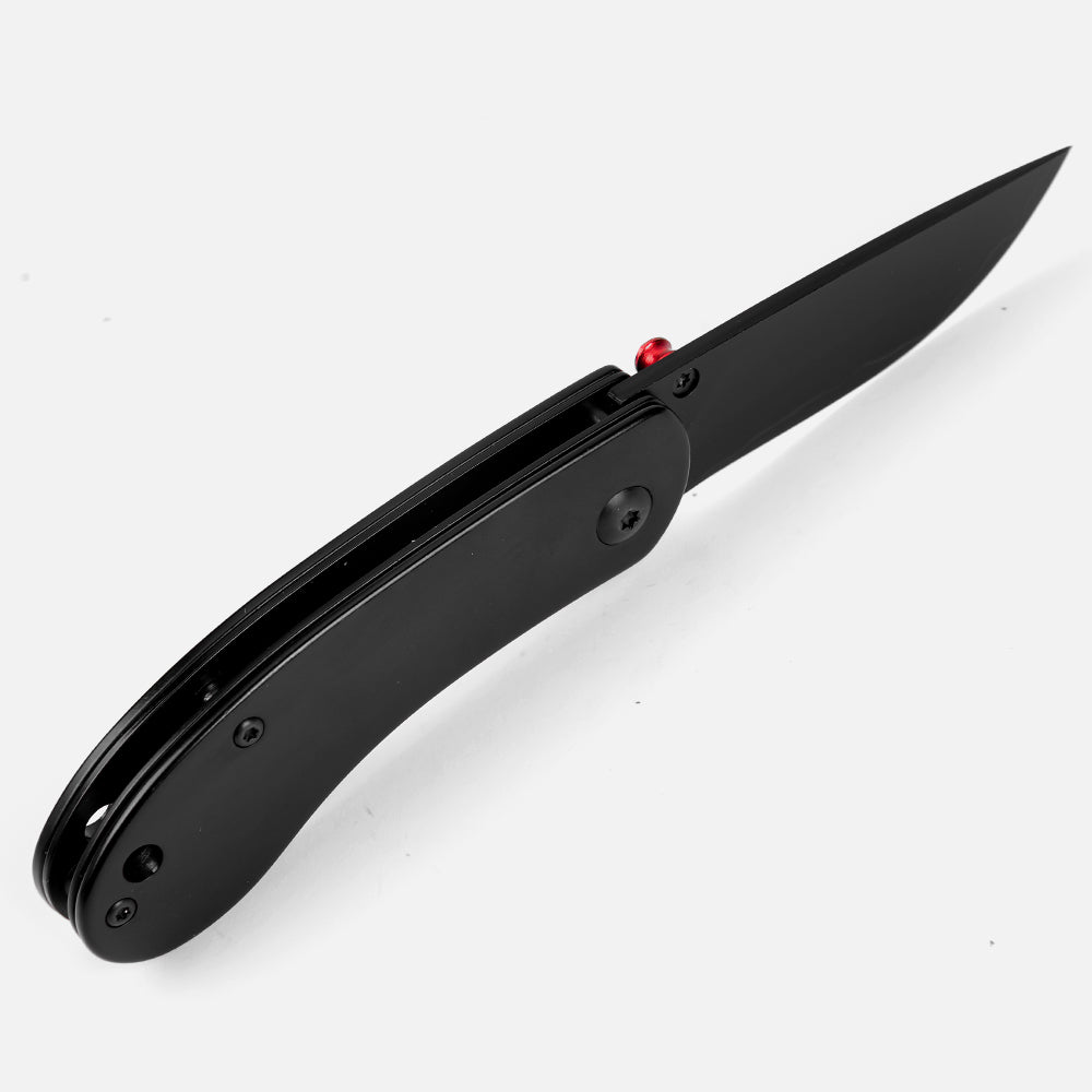 SHINK GDM-BLACK Folding Pocket Knife | Black PVD San Mai VG10 Steel Blade, Stainless Steel Handle