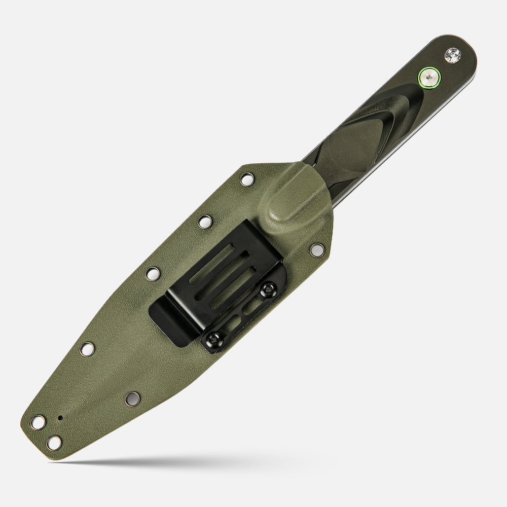 SHINK JCBS-01 Tactical Dagger Fixed Blade Knife | Mirror Polished 440B Stainless Steel, Aluminum Alloy Handle