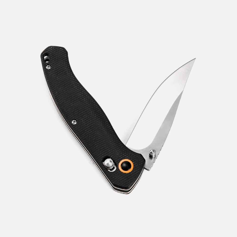 SHINK MKT-YR EDC Folding Knife | 440C Steel, Micarta Handle, Axis Lock