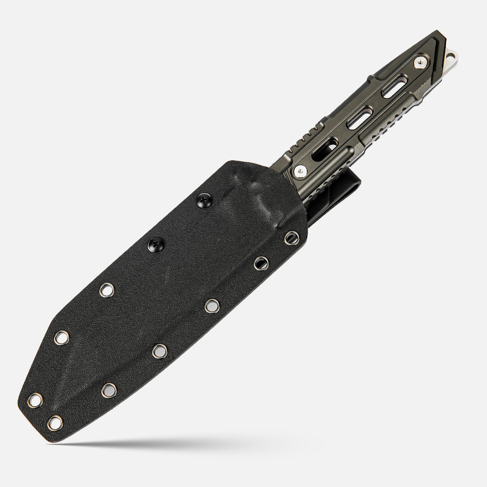 SHINK JX-YS Tactical Tanto Fixed Blade Knife | 440A Stainless Steel, Aluminum Alloy Handle